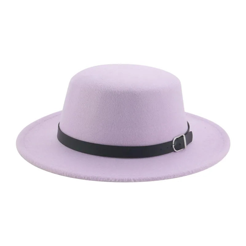 Gefilzter Herren Hut – Einfarbiger Klassischer Fedora mit Gürtelband, Casual & Formeller Winterhut Kaufschwan®