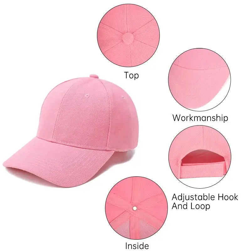 Modische Candy Color Kinder Baseballkappe | Verstellbare Sommer Sonnenkappe für Jungen & Mädchen | Reise & Outdoor Sonnenschutz Kaufschwan®