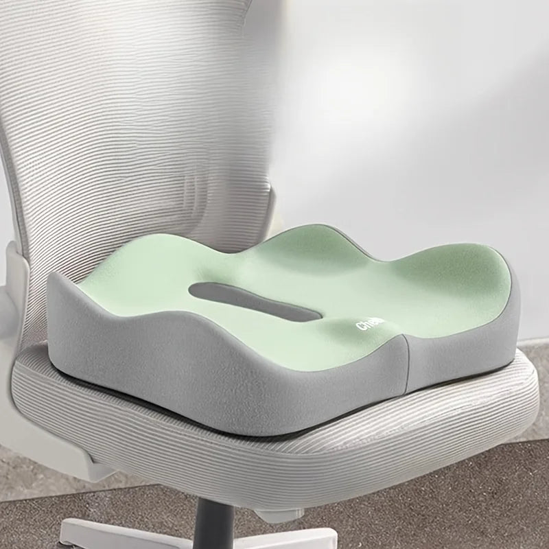 Memory Foam Sitzkissen | 3D Ergonomische Unterstützung | Waschbarer Bezug für Auto & Büro Kaufschwan®