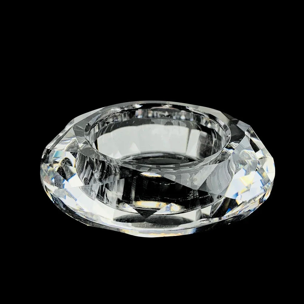 Nordischer Glas Kristall Kerzenhalter – Wachsbecher für Aromatherapie, Hochzeitsdekoration & Tischdekoration Kaufschwan®