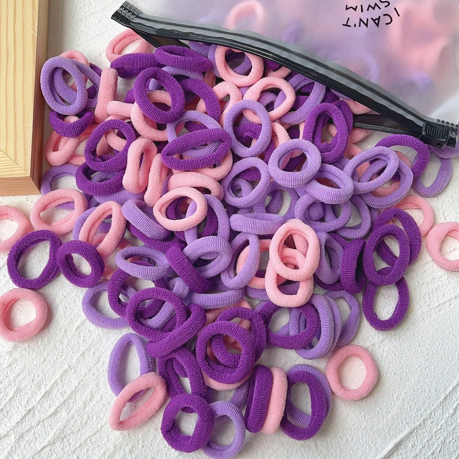 20/50 Stück Elastische Haargummis für Kinder | Bunte Süße Scrunchies & Haargummis für Mädchen & Babys | Weiche Haar-Accessoires Kaufschwan® Set 22 50 Stück