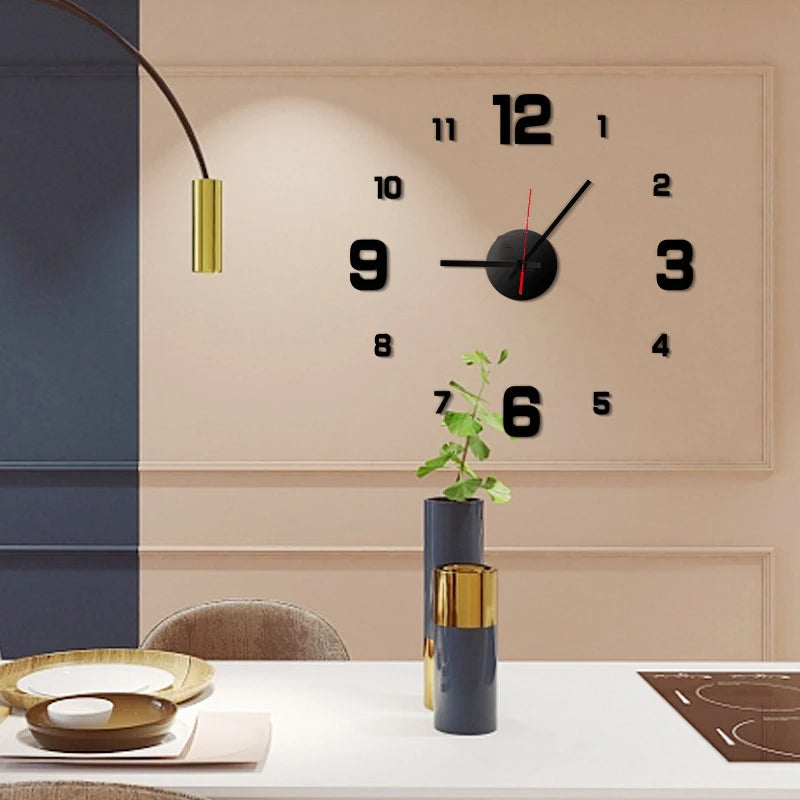 3D Rahmenlose DIY Wanduhr – Leise Moderne Sticker Uhr Kaufschwan®