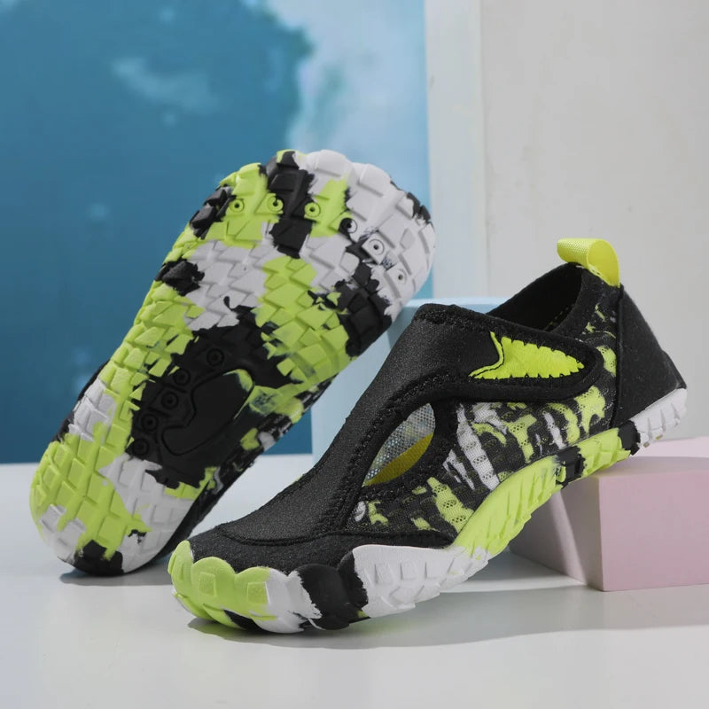 Kinder Wasserschuhe – Leichte, Atmungsaktive Badeschuhe für Strand & Schwimmen Kaufschwan® Schwarz 30