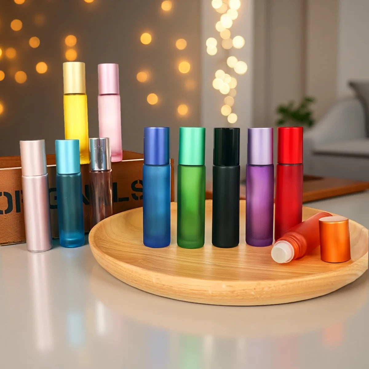8 Pieces/Lot 10ml Glass perfume refill bottle l Essential Oil Bottle Travel Use Glass Perfume Roll on Bottle Kaufschwan®