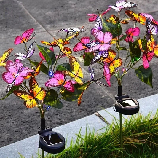 Solar Schmetterlings-Gartenleuchten – Wasserdichte Deko-Lichter für Garten, Rasen, Terrasse & Feste Kaufschwan®