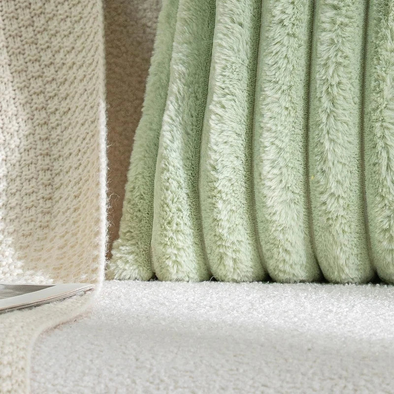 Weiß & Rosa Dekorativer Kissenbezug | Flauschiger Weicher Überwurf für Sofa, Couch & Wohnkultur | 45x45cm Kaufschwan®