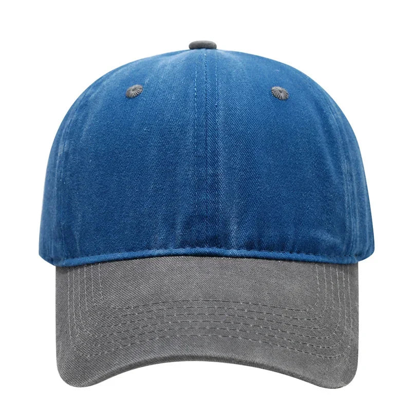 Vintage Washed Baseballkappe | Herren & Damen Farblich Abgestimmte Sonnenkappe | Lässige Snapback Hip Hop Kappe für Frühling & Sommer Kaufschwan®
