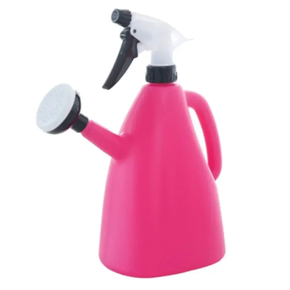 Plastic Watering Can Pot Gardening Supplies Garden Plants Adjustable Pressure Spray Water Kettle Indoor 1L Flower Sprayer Home Kaufschwan® Rosa