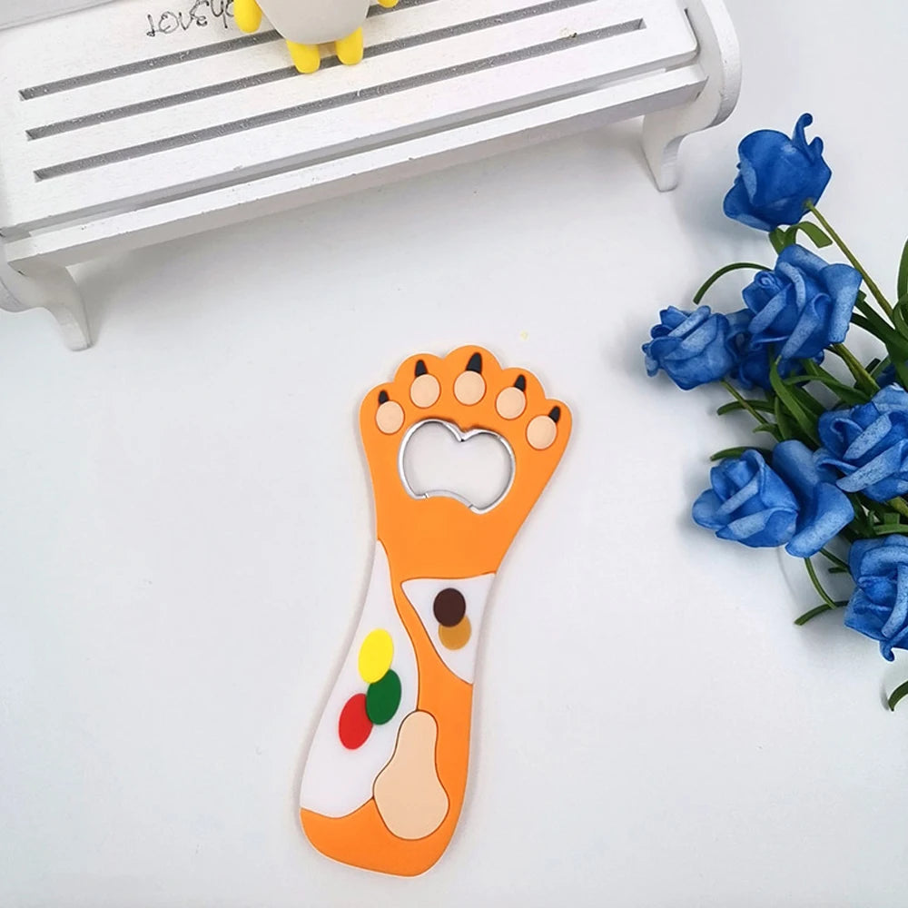 Katzenpfote Flaschenöffner – Cartoon Magnet Kühlschrank Bieröffner Kaufschwan® Design 4