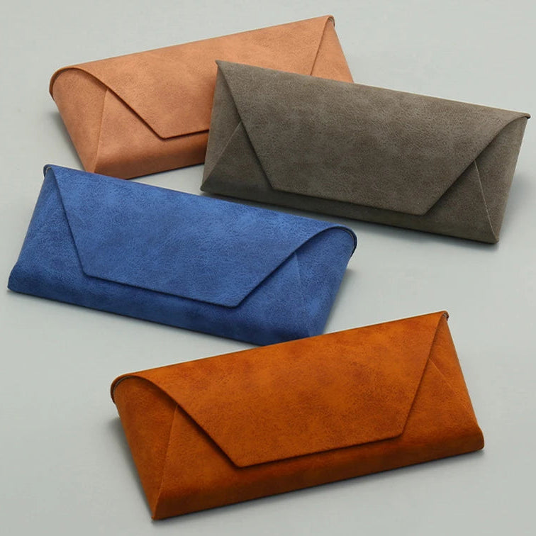 Tragbare PU Leder Brillentasche – Weiches Sonnenbrillen Etui Organizer für Damen und Herren Kaufschwan®