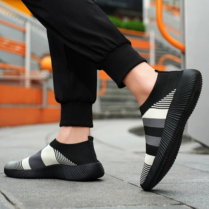 Damen Vulcanized Slip-On Sneaker – Hochwertige Freizeitschuhe | Bequeme Loafer für Spaziergänge | Übergrößen bis 44 Kaufschwan®