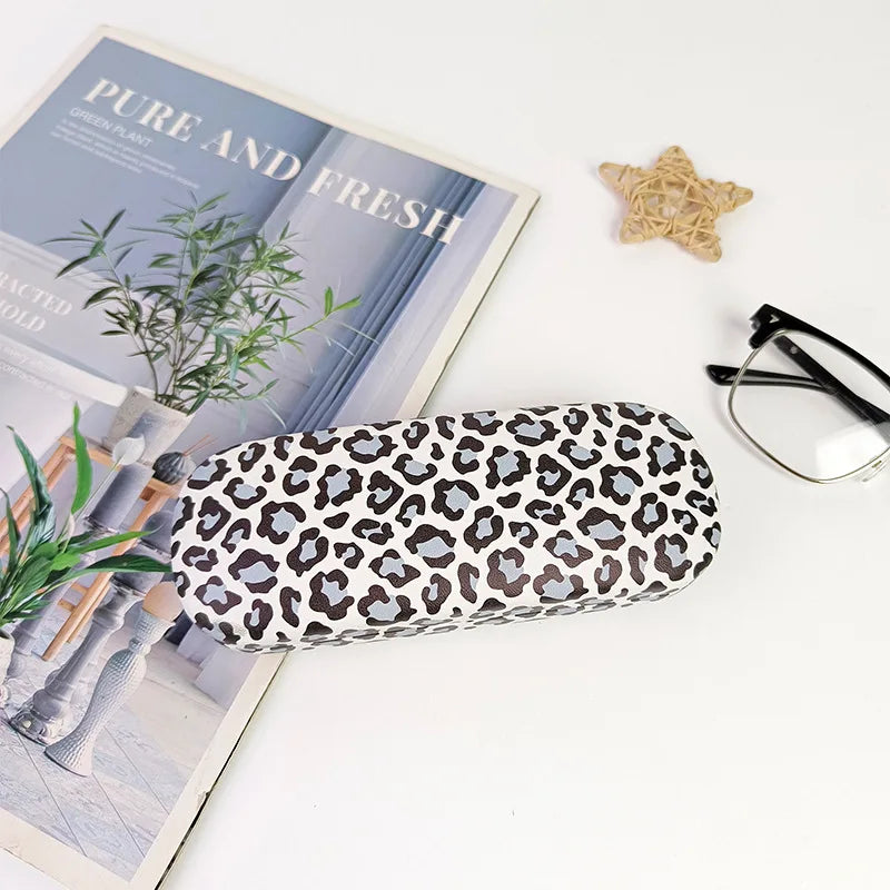 Leopard Print Metall Brillenetui – Robuste Schutzbox für Sonnenbrillen und Sehbrillen Kaufschwan® Design 3