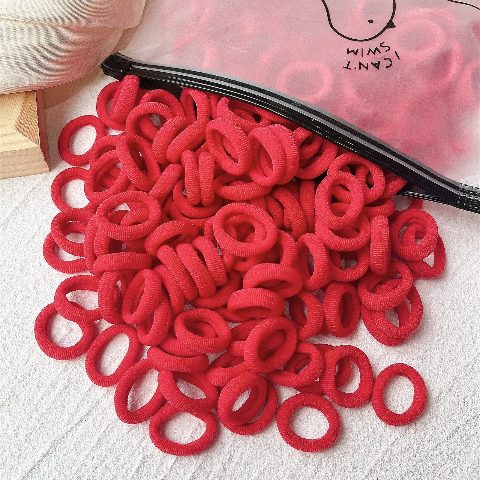 20/50 Stück Elastische Haargummis für Kinder | Bunte Süße Scrunchies & Haargummis für Mädchen & Babys | Weiche Haar-Accessoires Kaufschwan®