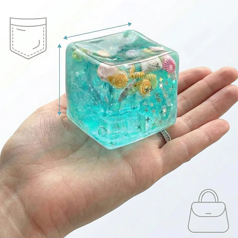 Ozeanmuschel Transparentes Maltose-Squishy – Superweiches Sternwürfel Knautsch-, Fidget- & Sensorik-Stressball-Spielzeug für Erwachsene Kaufschwan®