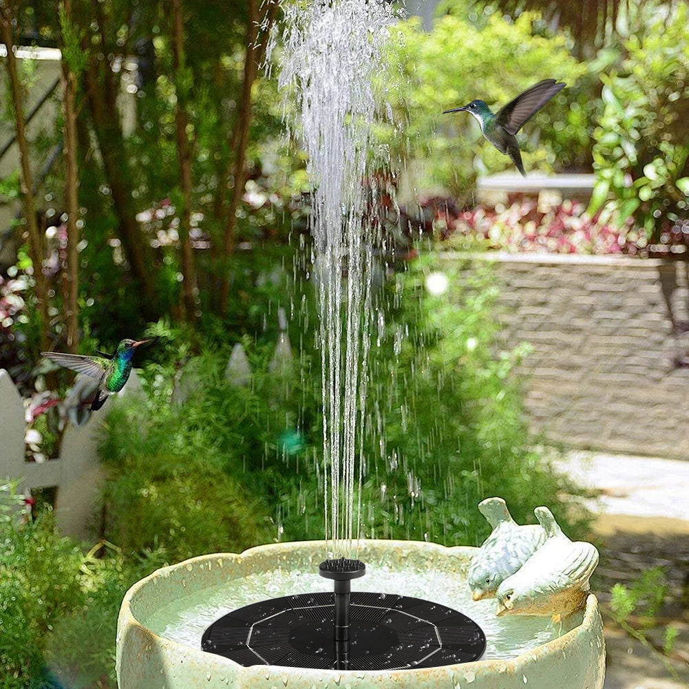 13/16/cm Schwimmende Solar-Wasserbrunnenpumpe – Solarpanel-Vogelbad-Fontäne mit 8 Düsen | Für Garten, Teich, Pool & Outdoor-Dekoration Kaufschwan®