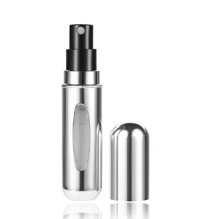 5ml Perfume Refill Bottle Portable Mini Refillable Spray Jar Scent Pump Empty Cosmetic Containers Atomizer for Travel Tool Hot Kaufschwan® Silber 5ml