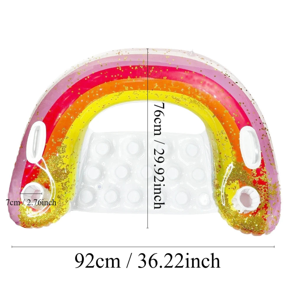 Sommer U-förmige Aufblasbare Wasserhängematte – Schwimmende Poolliege & Luftmatratze für Strand und Pool Kaufschwan®