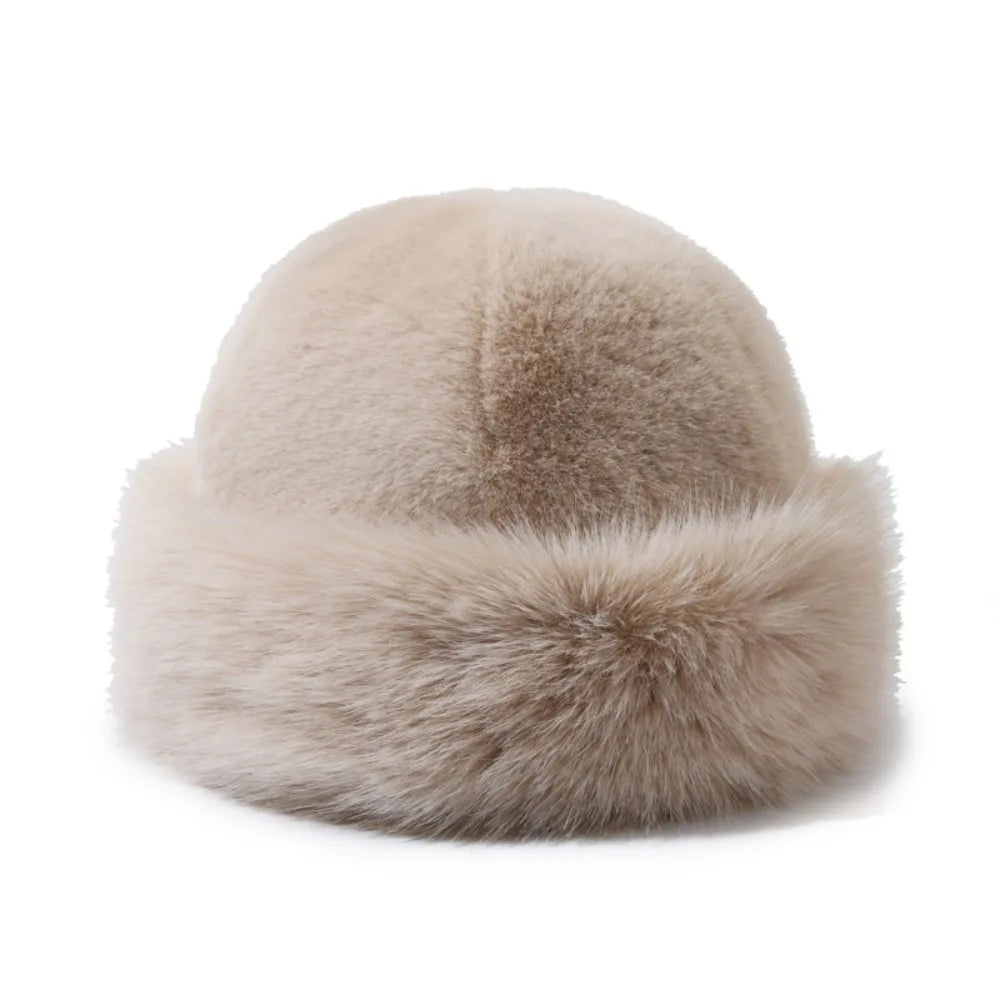 Damen Flauschige Mütze – Warme Wintermütze | Plüsch Mütze für Kalte Schneetage Kaufschwan®