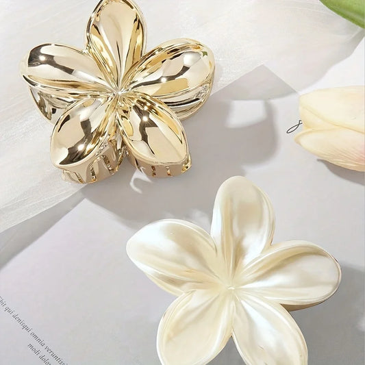 Große Blumen-Haarklammer – Elegantes Haaraccessoire mit Blumenmuster für Damen Kaufschwan®