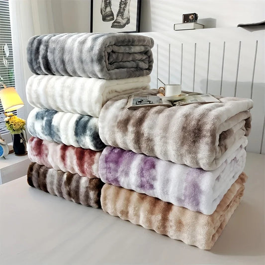 Luxuriöse Kunstkaninchenfell Decke – Weicher, dicker und warmer Überwurf für alle Jahreszeiten, vielseitig für Sofa, Schal, Reisen & Geschenk Kaufschwan®