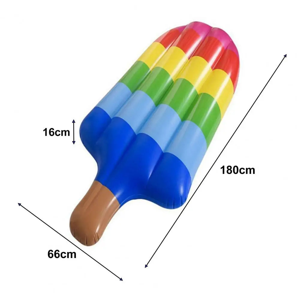 180cm Eiscreme-Aufblasbare Pool-Liege – Riesiges Schwimmendes Wasserbett Kaufschwan®