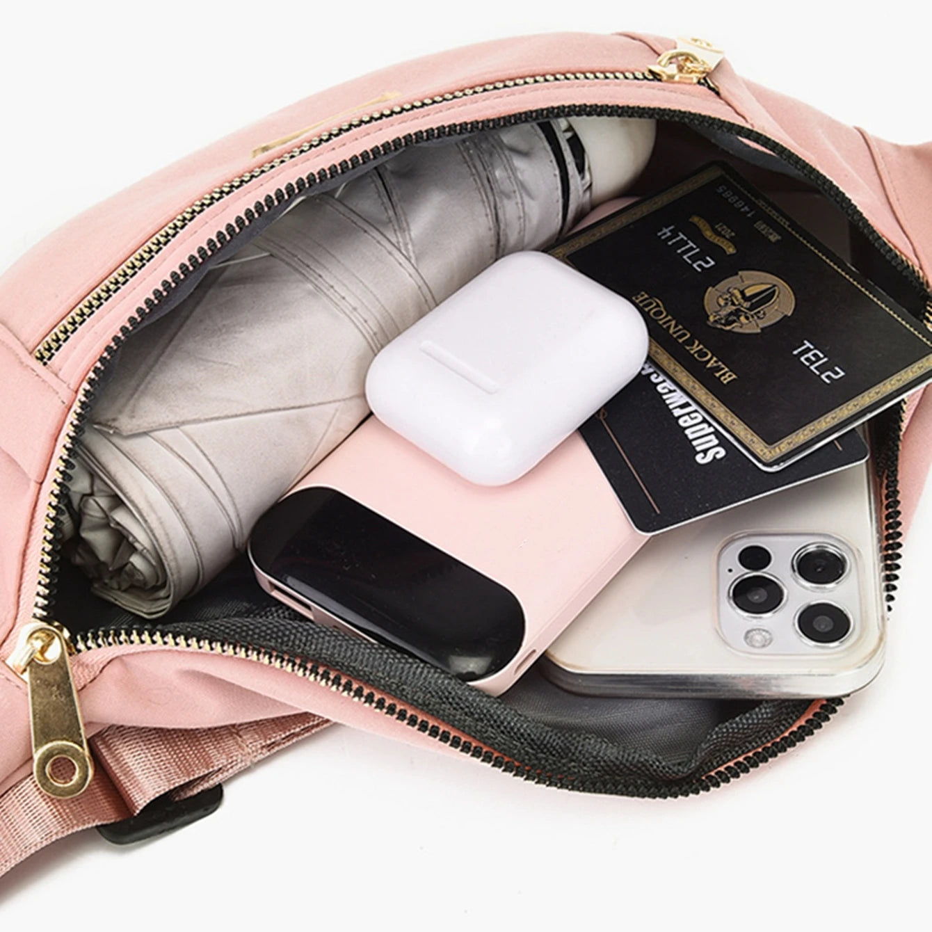 Damen Gürteltasche – Modische Fanny Pack mit Reißverschluss | Brusttasche, Schultertasche & Reise Bauchtasche Kaufschwan®
