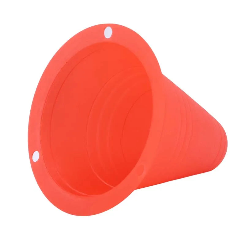 10er Set Trainingskegel – Weiche Sportmarkierungen für Fußball, Skaten, Rugby & Fitnessübungen Kaufschwan®