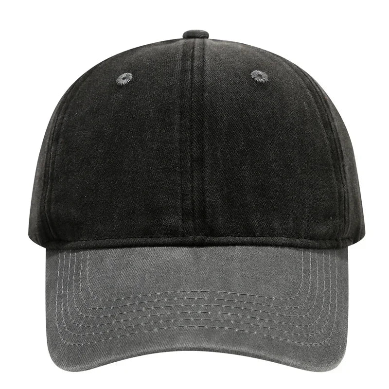 Vintage Washed Baseballkappe | Herren & Damen Farblich Abgestimmte Sonnenkappe | Lässige Snapback Hip Hop Kappe für Frühling & Sommer Kaufschwan®