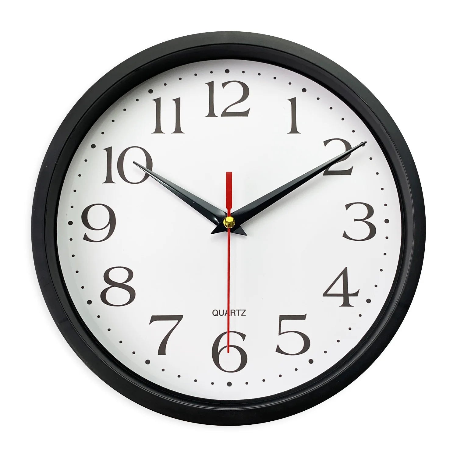 8 Zoll Schwarzer Rahmen Wanduhr – Leise Moderne Deko Uhr Kaufschwan® 8 Zoll