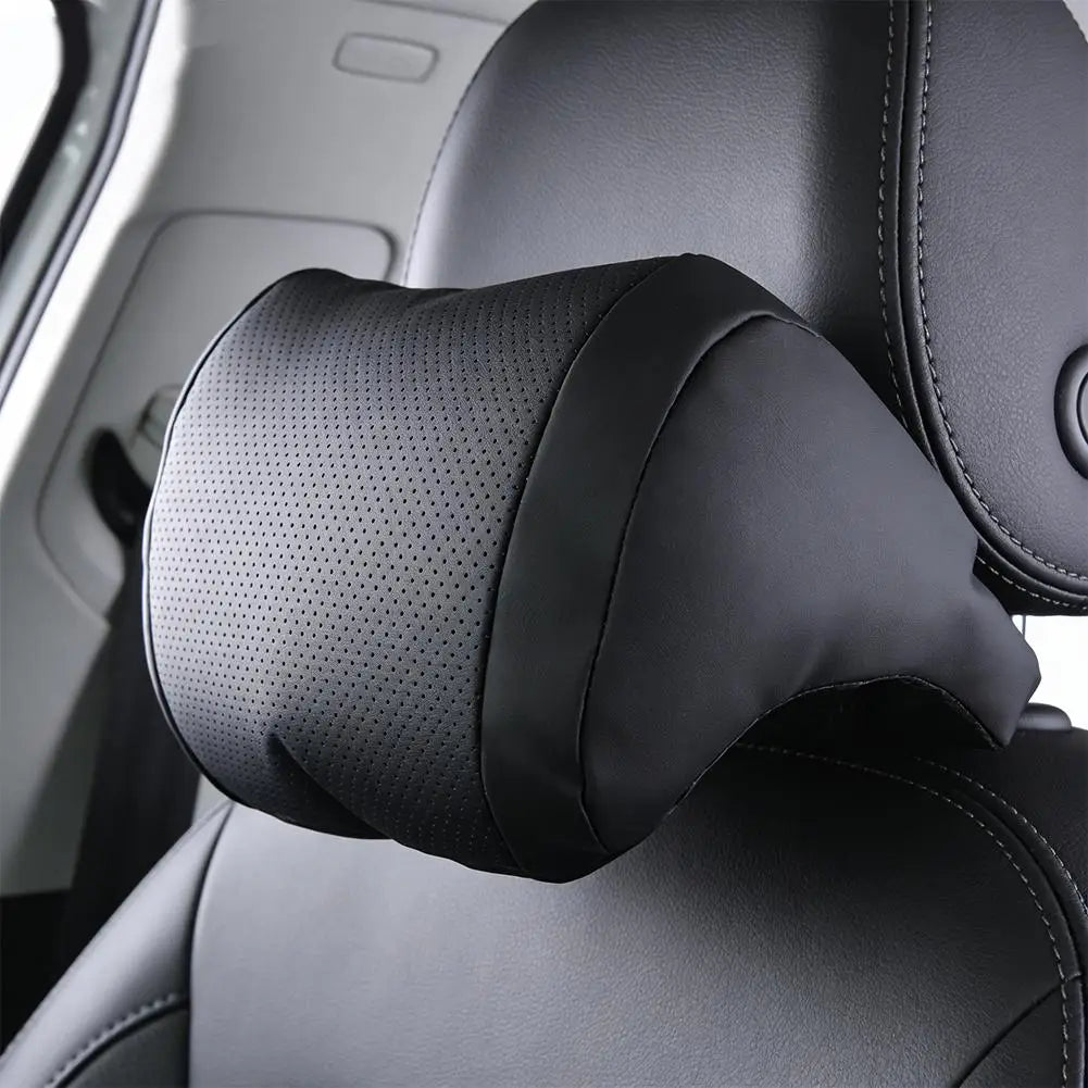 Universelles Auto-Nackenkissen für Kopfstütze – Ergonomische 3D-Form mit Weicher Flauschiger Nackenstütze Kaufschwan®