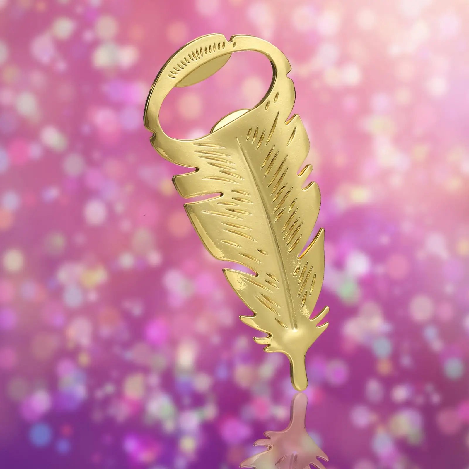 Gold Feder Flaschenöffner – Metall Bieröffner Multifunktionales Werkzeug Kaufschwan®