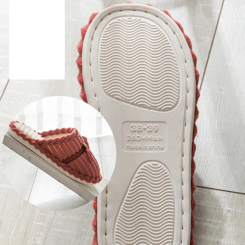 Baumwoll-Hausschuhe für Damen & Herren | Plüsch Indoor-Schuhe | Rutschfeste Hausschuhe für Frühling, Herbst & Winter Kaufschwan®