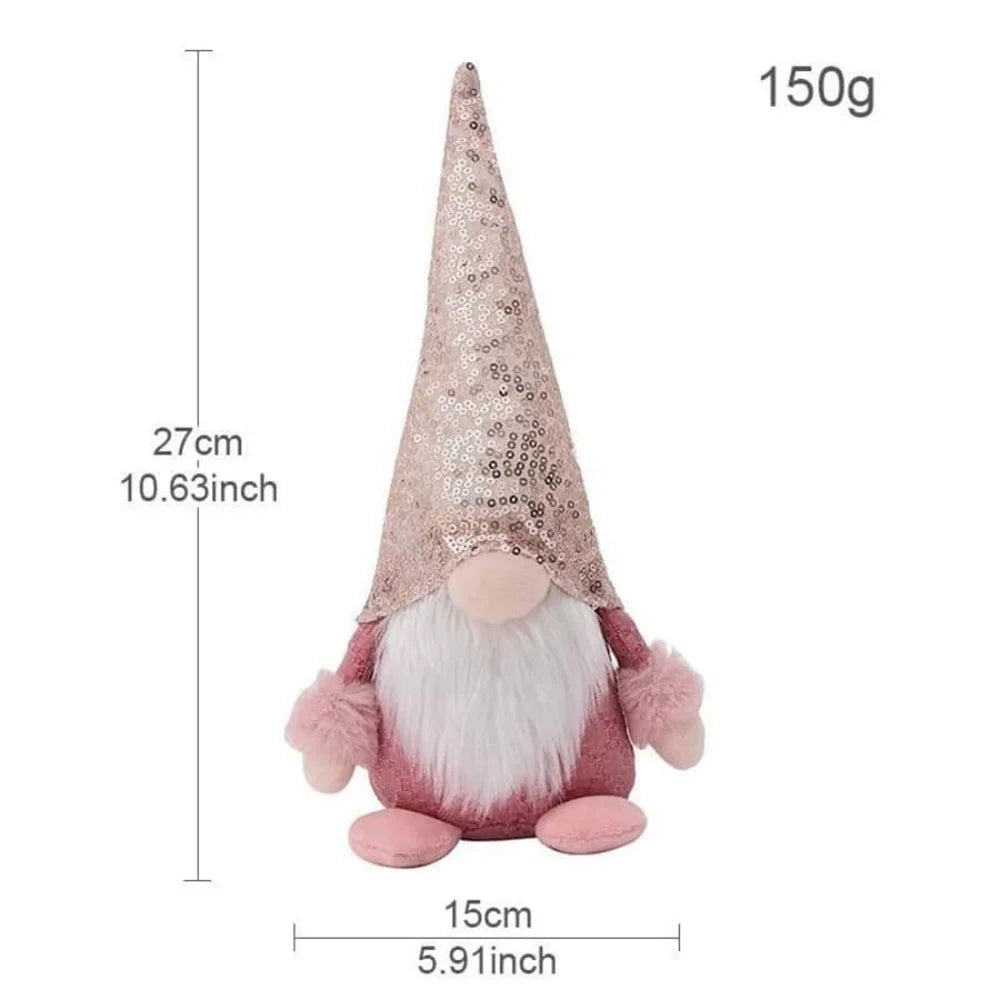 Weihnachten Wichtel – Glitzernde Plüschfigur | Einzigartige Weihnachtsdeko für Festliche Atmosphäre