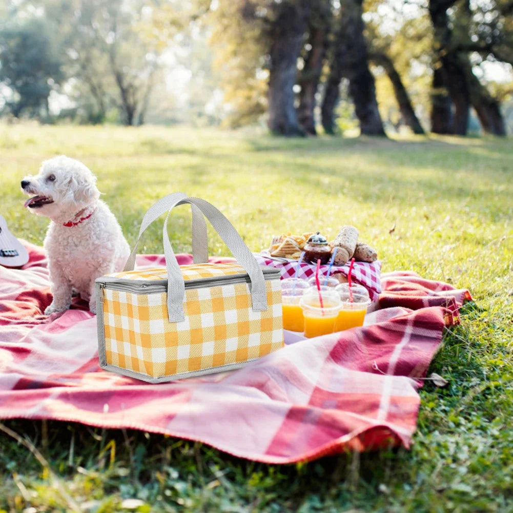 Große Outdoor Picknick Kühltasche – Tragbare Isolierte Box | Camping Getränketräger, Bento Tasche & Picknickbedarf Kaufschwan®