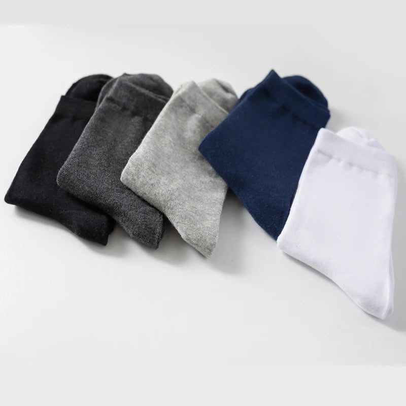 10 Paare Herren Kammbaumwollsocken | Schwarze Freizeit- & Businesssocken Atmungsaktiv Hochwertig Kaufschwan®