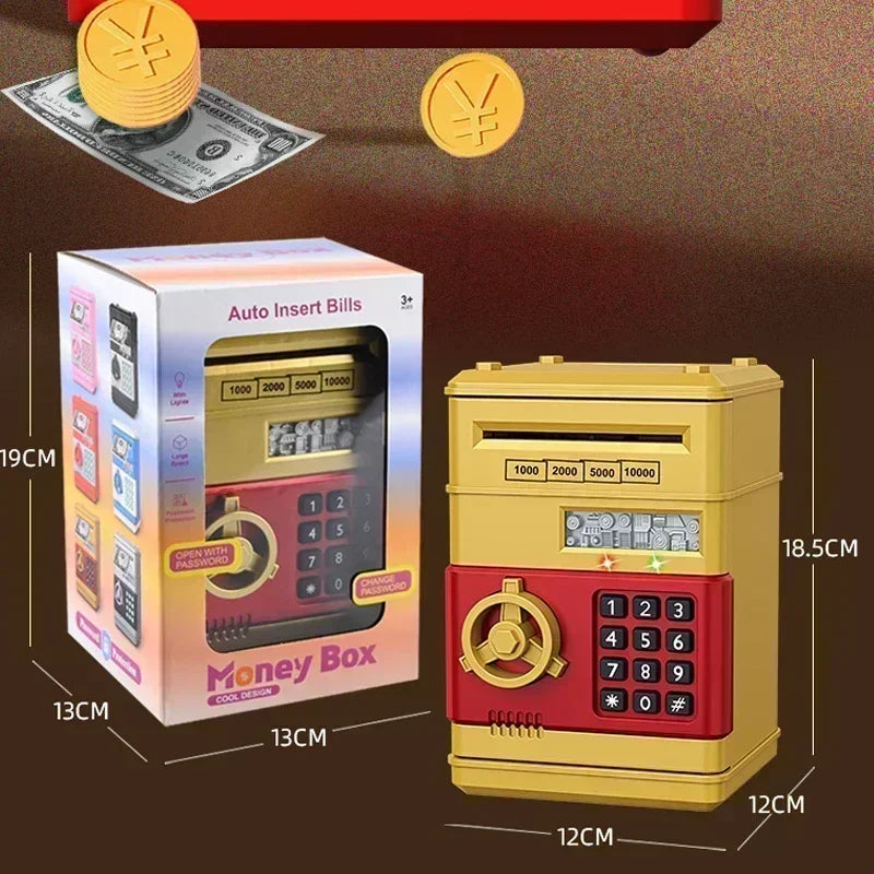 Elektronische Spardose Mini Safe – Sparbox mit Passwort und Münzfunkti – Kaufschwan®