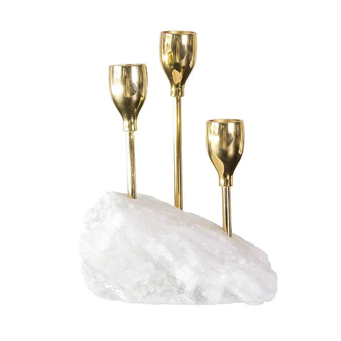 Kerzenhalter mit Natürlicher Gipsbasis – Romantische Tischdekoration & Kreativer Wachsschmelz Aroma Behälter Kaufschwan®