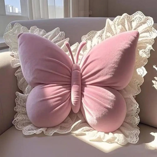 Süßes Prinzessin Schmetterling Kissen | Büro, Wohnzimmer, Schlafzimmer, Auto Sofa Kissen | Schleifen-Dekor Beschreibung: Kaufschwan®