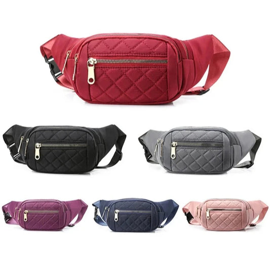 Damen Wasserdichte Nylon Gürteltasche – Designer Crossbody Brusttasche | Modische Fanny Pack, Banana Hip Bag & Reise Hüfttasche Kaufschwan®