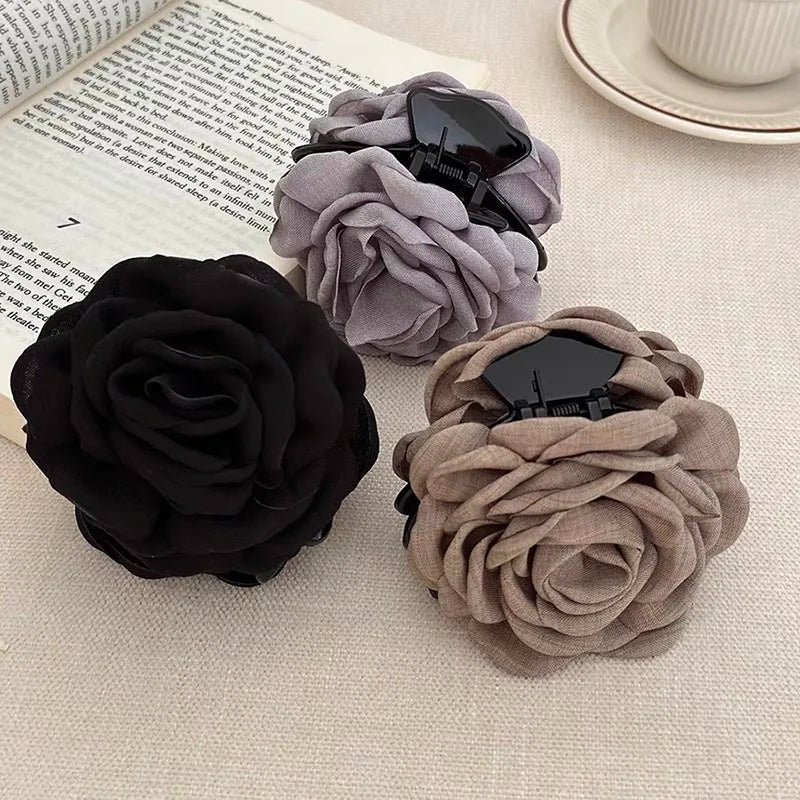 Stoff-Rosen-Haarklammern – Elegante Haaraccessoires für Damen & Mädchen Kaufschwan®