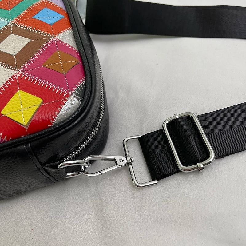 Kleine Bunte Ledertasche – Luxus Damen Handtasche, Crossbody & Schultertasche in Hochwertiger Verarbeitung
