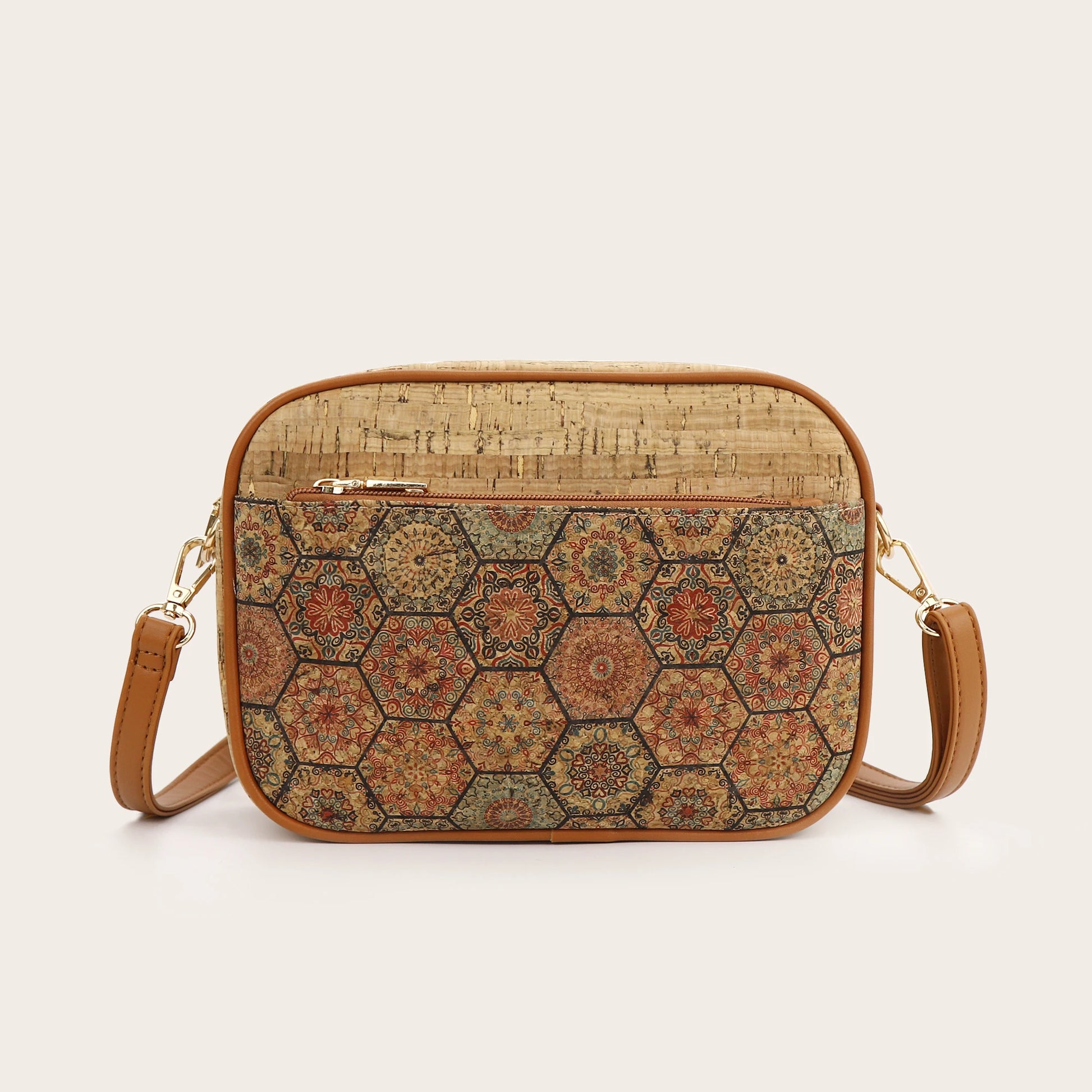 Vintage Blumenprint Crossbody Tasche – Damen Ethno Schultertasche mit Baumrindenmuster | Vielseitige Casual Handtasche Kaufschwan® Design 1