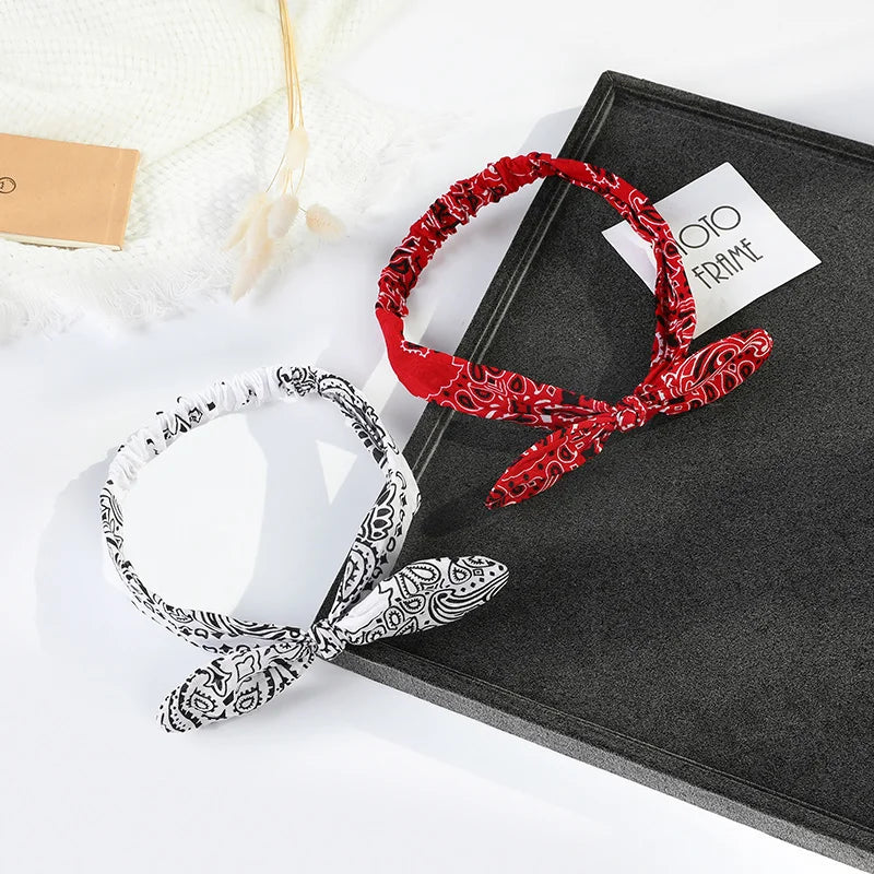 Bandana Haarreif mit Schleife – Geknotetes Turban-Haarreif für Damen & Mädchen Kaufschwan®
