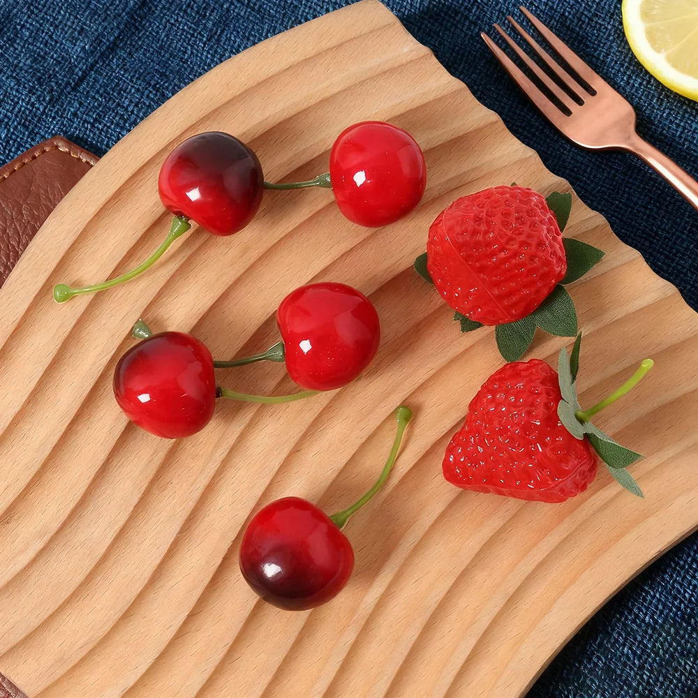 Künstliche Erdbeeren – Plastik Simulationsfrüchte (10 / 30 Stück) für Party-, Hochzeits- & Wohndekoration Kaufschwan®