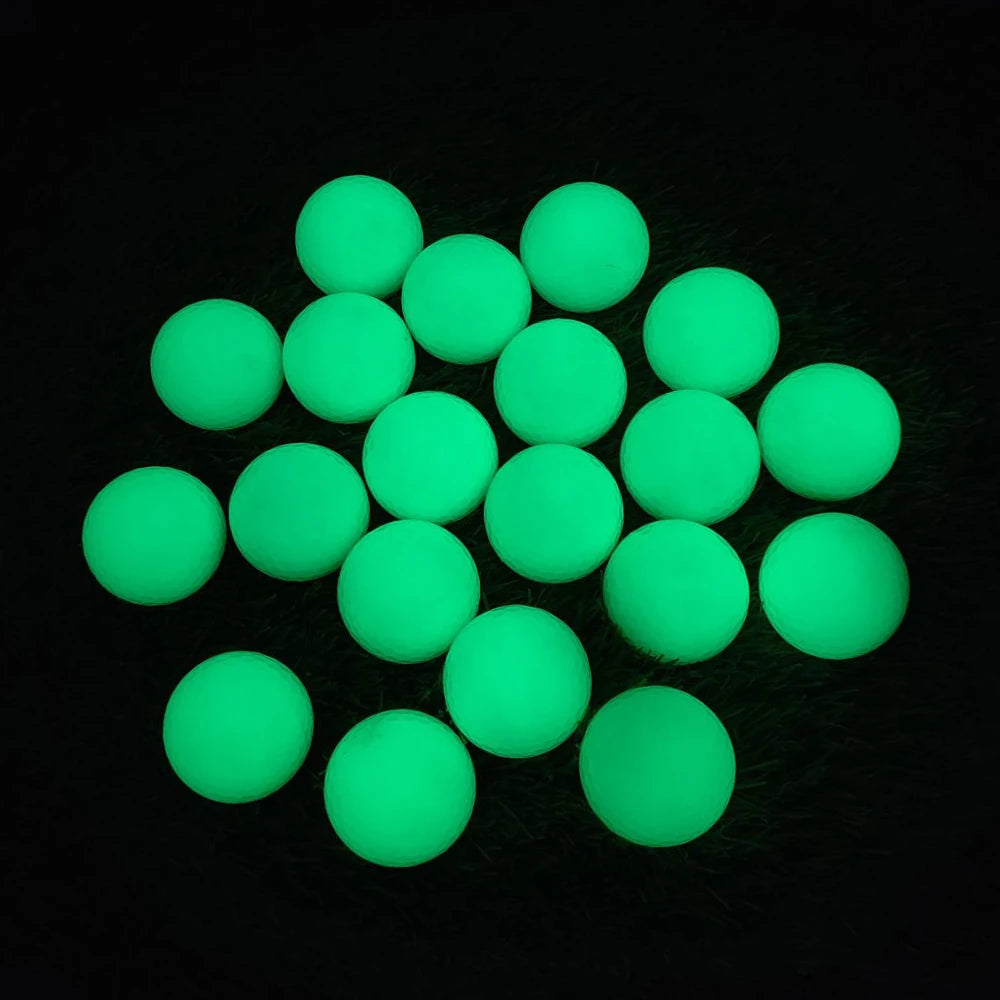 3 Stück Leuchtende Golfbälle – Wiederverwendbare Golfbälle | Langlebige Glow-in-the-Dark Trainingsbälle für Indoor & Outdoor Kaufschwan®