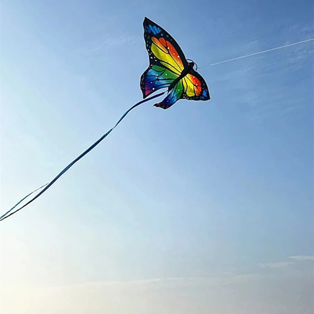 Bunter 3D-Schmetterlingsdrachen – Einfach zu Fliegender Kinderdrachen für Garten, Park und Freizeit im Freien Kaufschwan®