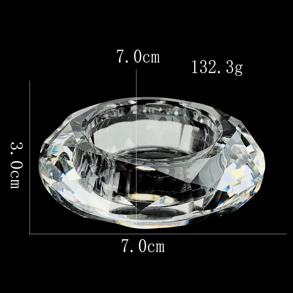 Nordischer Glas Kristall Kerzenhalter – Wachsbecher für Aromatherapie, Hochzeitsdekoration & Tischdekoration Kaufschwan®