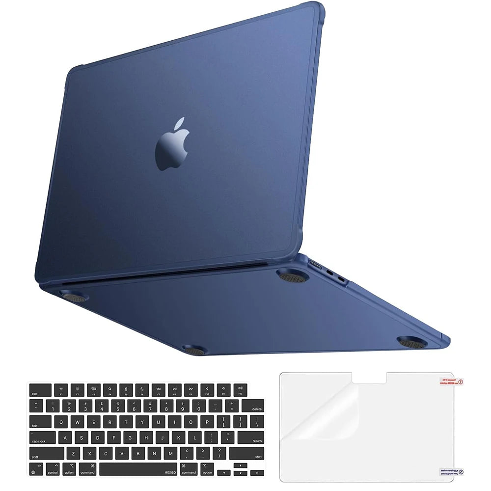 M5 Laptop Hülle für MacBook Air 13 – Schlanke Stoßfeste Hartschalen Schutzhülle Kaufschwan® Mitternachtsblau Air 13.6 A2681 A3113