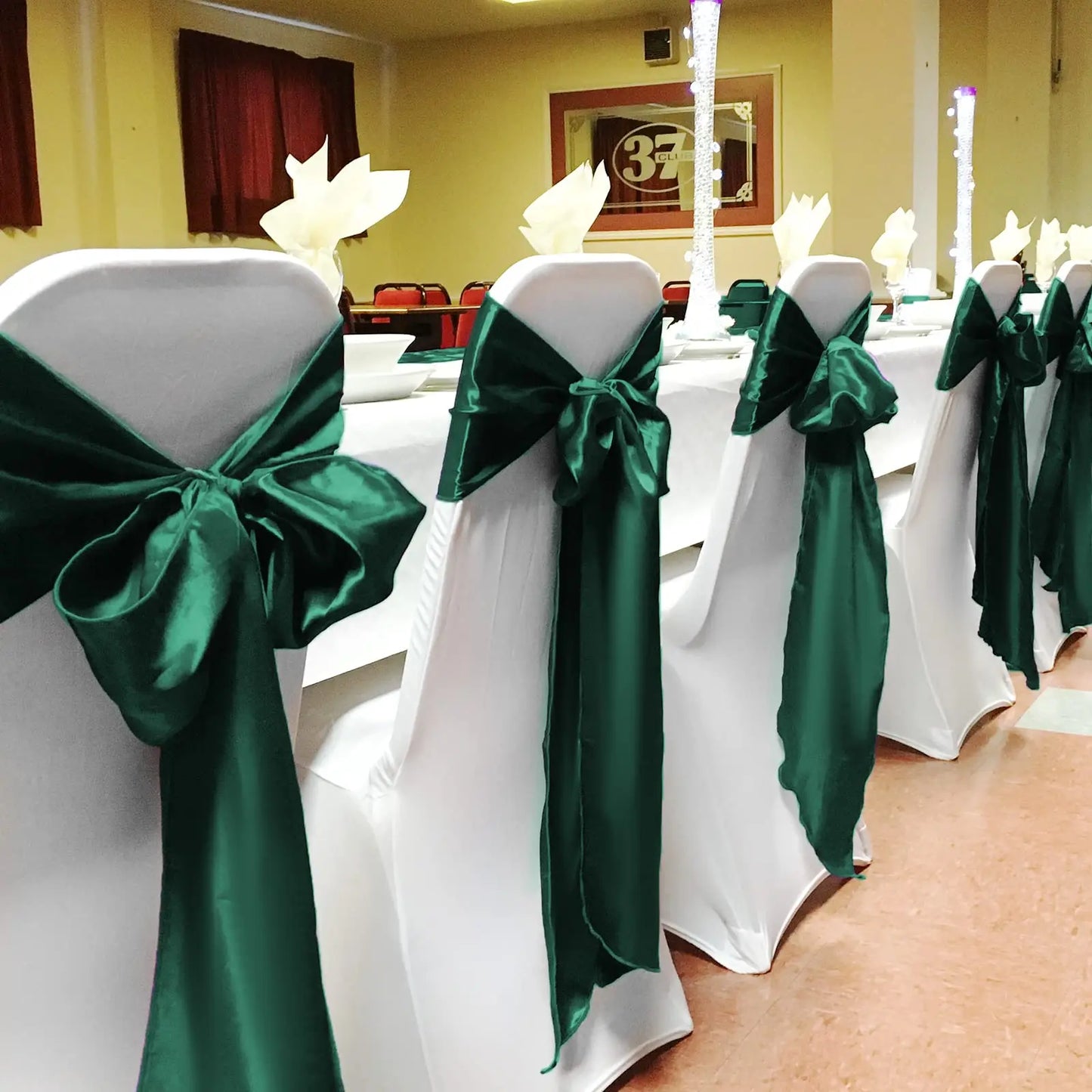 Satin Stuhlschleifen – Hochzeits Schleifenband für Stuhl Dekoration Kaufschwan®
