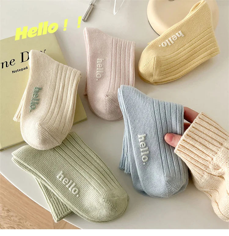 Süße Damensocken | Mode Frühling/Sommer | Weich, Atmungsaktiv, Schweißabsorbierend Bunte Socken Kaufschwan®
